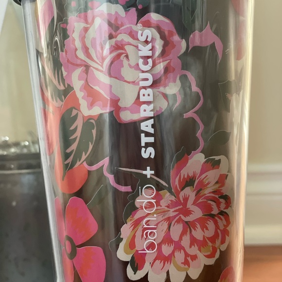 🎁 RARE Ban.do & Starbucks Tumbler with PINK Straw - Picture 4 of 7